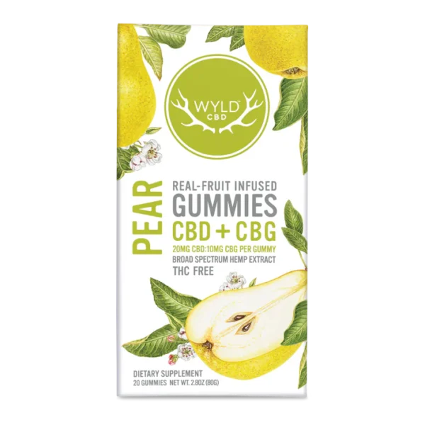 Pear CBD:CBG Gummies | THC-Free