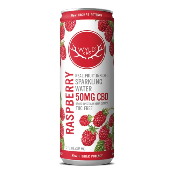 Raspberry CBD Sparkling Water | THC-Free